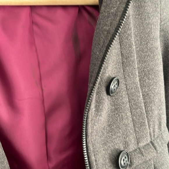 Dark gray DKNY dress coat for girls.  Size medium - Picture 8 of 8